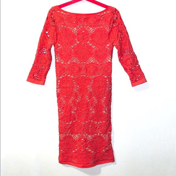 FREE PEOPLE (INTIMATELY) Pink and Cream Seamless Medallion Bodycon Dress - Picture 3 of 7